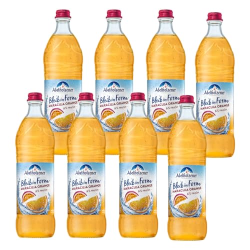 Adelholzener Bleib in Form Maracuja Orange 8 Flaschen je 0,75l von Adelholzener