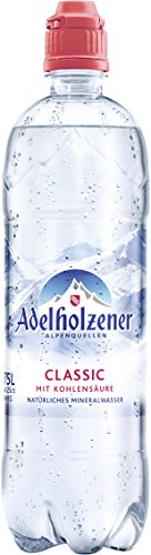 Adelholzener Mineralwasser Classic Sportslock, 8er Pack, Einweg (8 x 750 ml) von Adelholzener