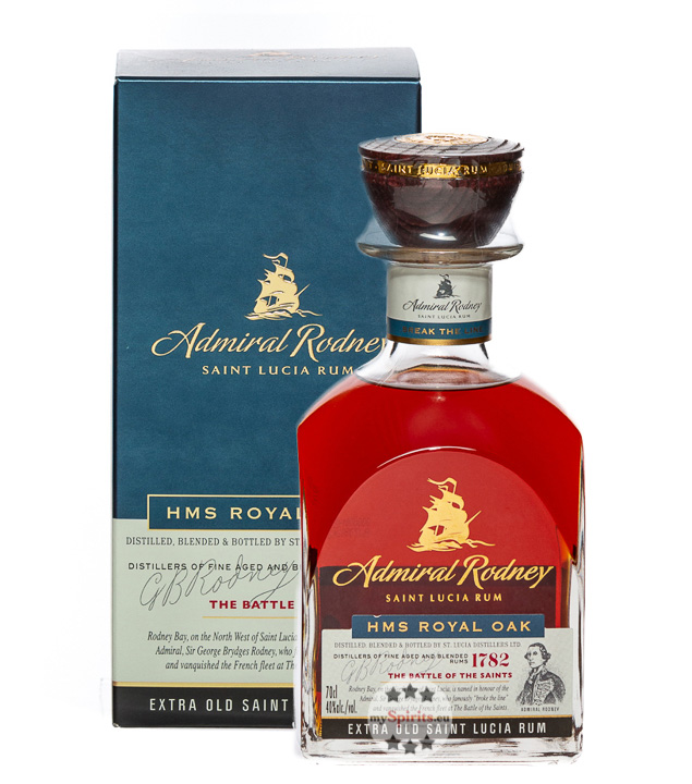 Admiral Rodney HMS Royal Oak Rum (40 % Vol., 0,7 Liter) von Admiral Rodney Saint Lucia Rum