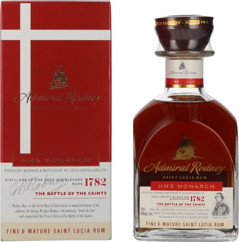 Admiral Rodney HMS MONARCH Saint Lucia Rum 40% Vol. 0,7l in Geschenkbox von Admiral Rodney