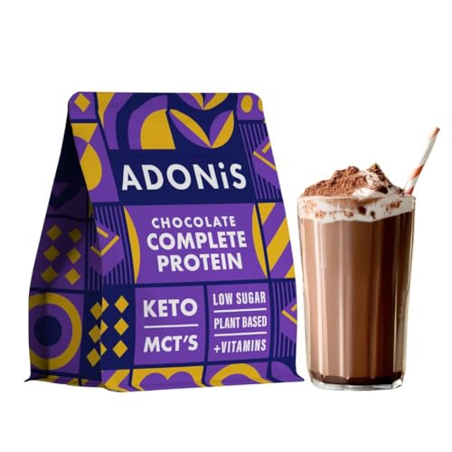 ADONiS Keto Proteinshake - Cremiger Schokoladengeschmack – Low-Carb, Hochwertiges Eiweißpulver für Muskelaufbau & Regeneration – Perfekt für Keto-Diät & Fitness von Adonis