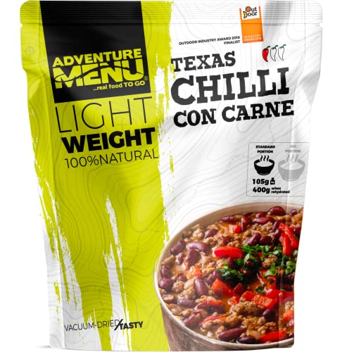 Adventure Menu - Chili Con Carne | 105 g (dehydriert), Gourment Mahlzeit für unterwegs & daheim von Adventure Menu