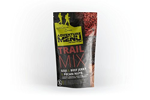 Adventure Menu - Trailmix - Goji | beef JERKY | Pecannüsse 100g von Adventure Menu