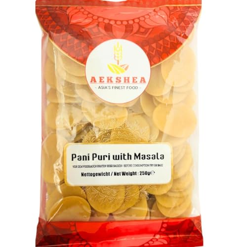 Aekshea - Golgappe Fry/Pani Poori Chips (250g) - Knusprige Snacks - Ideal zum Knabbern und als Beilage von Aekshea