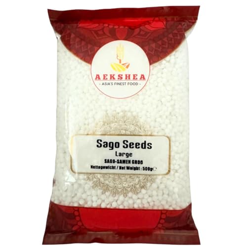 Aekshea Indische Sago-Perlen / Sabudana - 500g von Aekshea