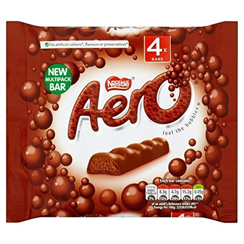 Aero Milk Bubbly Bar Multipack 4 x 27g von Aero