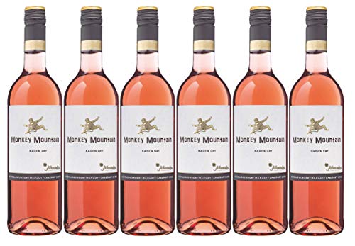 Affentaler Winzer "Monkey Mountain" Spätburgunder, Merlot & Cabernet Dorsa Rosé QW trocken (6 x 0,75l) von Affentaler Winzer eG