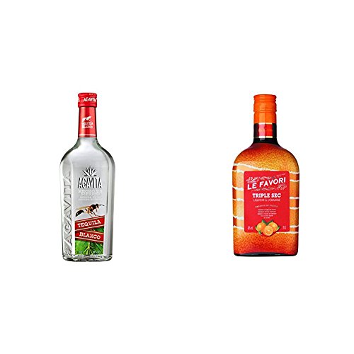 Agavita Tequila Blanco (1 x 0.7 l) + Le Favori Triple Sec Orangenlikör (1 x 0.7 l) von Agavita