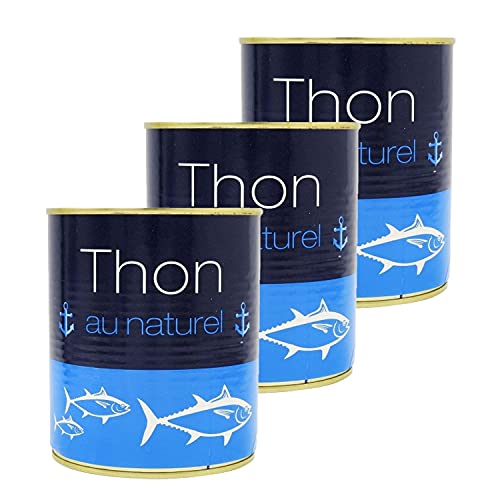 Set mit 3 natürlichen Thunfisch, 800 g von Agidra