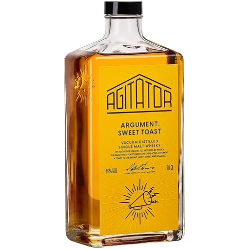 AGITATOR Argument: Sweet Toast | Single Malt Whisky | Schwedischer Whiskey 70cl - 46% | Gereift in Amerikanischen Eichen- und Sauternes Weinfässer | Tropische Früchte | Rauchig von Agitator