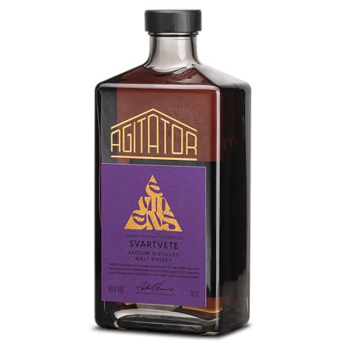 AGITATOR Evidens Svartvete - Limited Edition Malt Whisky 55% - Gereift in Oloroso Sherry Quarter Fässern | Whisky mit Noten von Gerösteten Mandeln | Trockenfrüchte | Zedernholz | Whiskey 70cl von Agitator