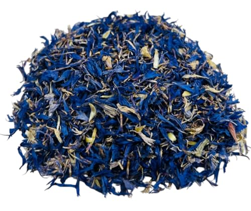 Getrocknete Premium Kornblumen Blau Blütenblätter - 25g bis 1,95Kg - Centaurea cyanus (220 gramm) von AgoraMarket