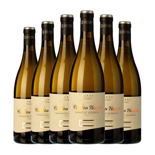 Cuatro Rayas Fermentado en Barrica Verdejo Rueda 75 cl Weißwein (Karton mit 6 Flaschen von 75 cl) von Agrícola Castellana Bodega Cuatro Rayas