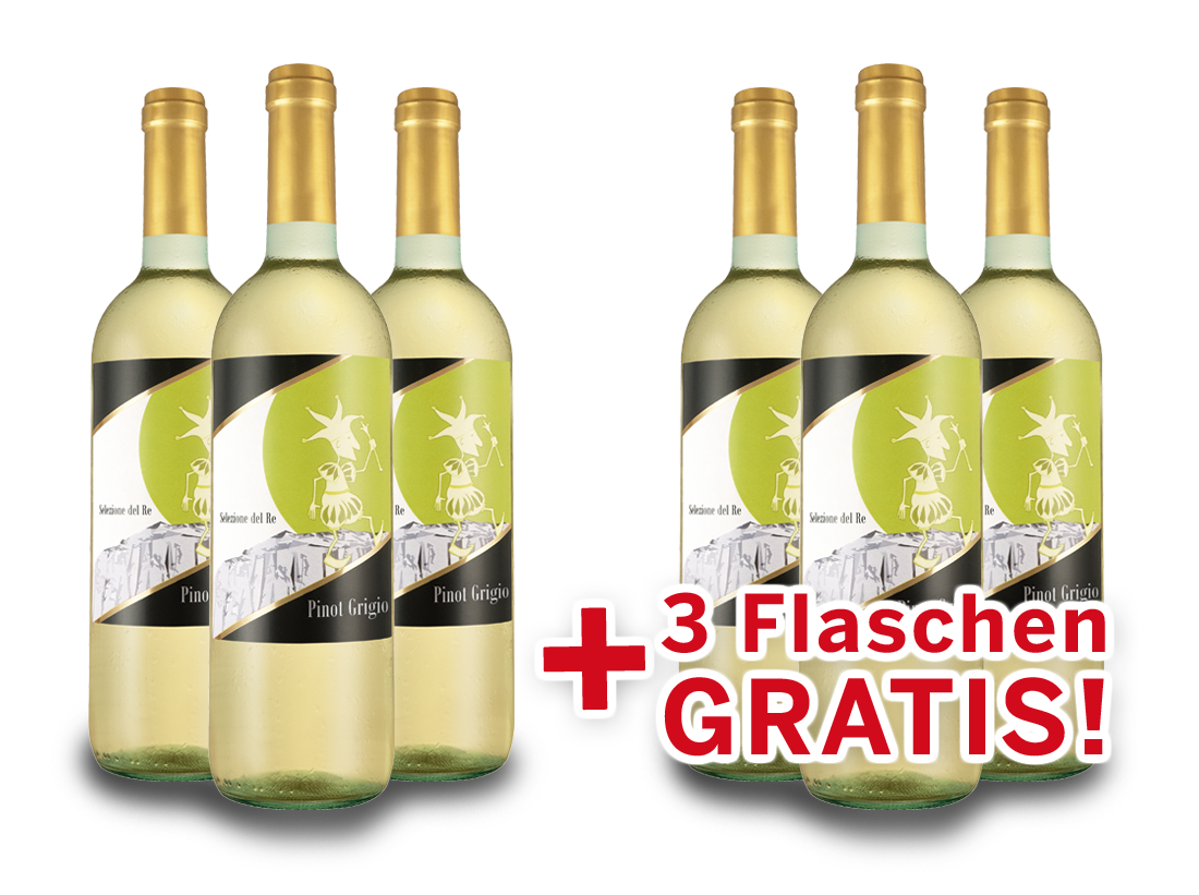 Vorteilspaket 6 für 3 Agricole Selvi Pinot Grigio Selezione del Re von Selvi