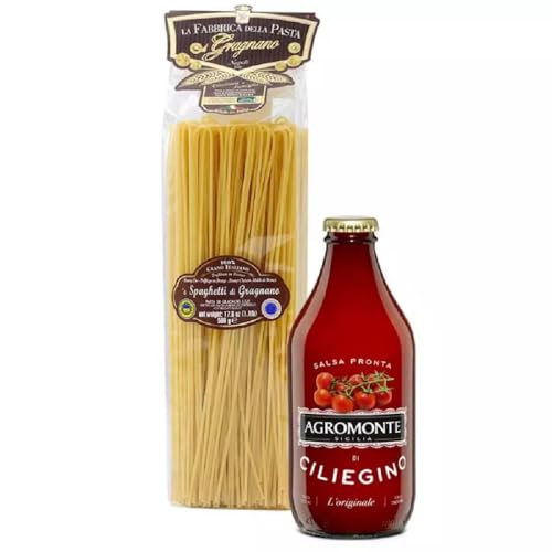 Tomatenpasta-Set - Spaghetti di Gragnano IGP 500 g und Kirschsauce Agromonte 330 g von Agromonte