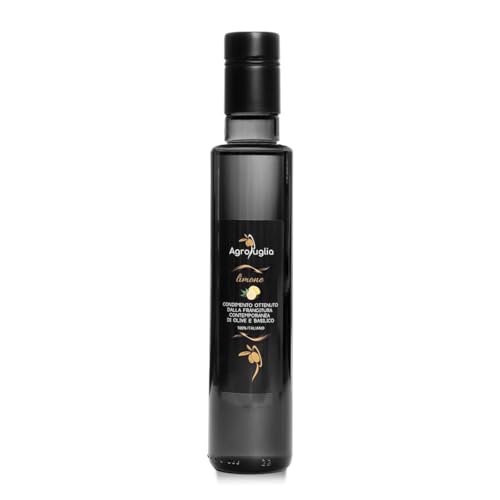 AGROPUGLIA - Natives Olivenöl extra, aromatisiert mit Zitrone - Frischer und zitrusartiger Geschmack, infundiert mit natürlichen Zitronen, ideal für Salate und mediterrane Gerichte, 250 ml von Agropuglia