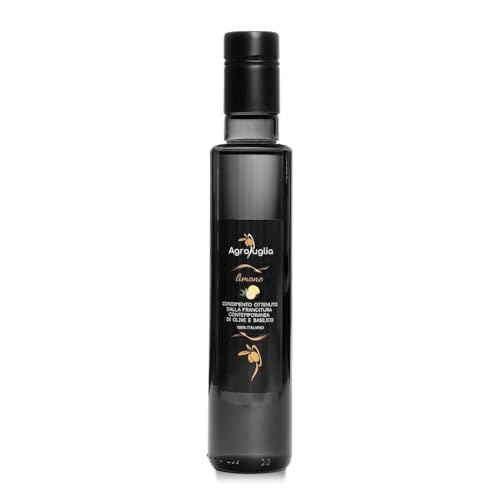 AGROPUGLIA - Natives Olivenöl extra, aromatisiert mit Zitrone - Frischer und zitrusartiger Geschmack, infundiert mit natürlichen Zitronen, ideal für Salate und mediterrane Gerichte, 250ml von Agropuglia