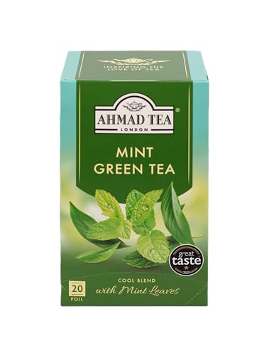 Ahmad Tea Mint Mystique Flavored Green Tea with Mint Leaves, 20-Count Boxes (Pack of 6) von Ahmad Tea