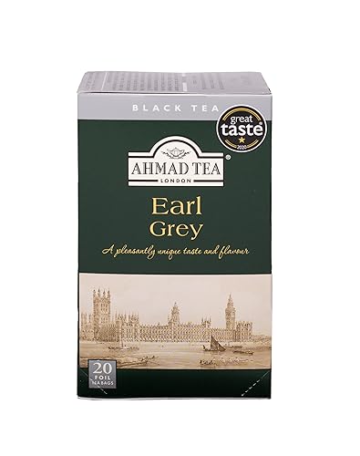 Ahmad Tea Earl Grey Schwarztee- Mischung mit Bergamotte, 2 g (20 Teebeutel) von Ahmad Tea