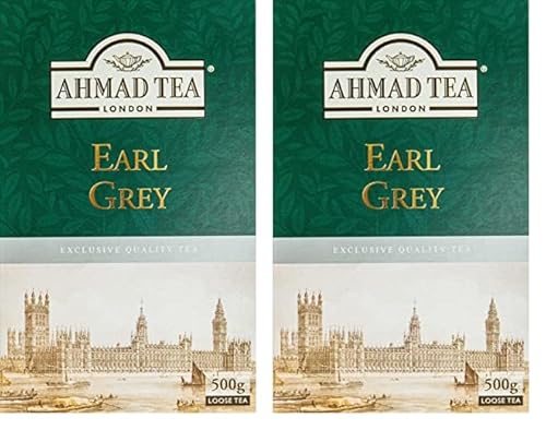 Ahmad Tea Tee Earl Grey 500 Gramm Loser Tee (Packung mit 2) von Ahmad Tea