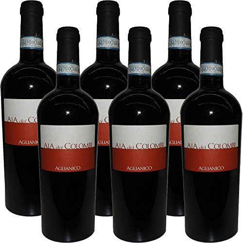 Aglianico DOC Sannio Aia Dei Colombi | Confezione da 6 Bottiglie da 75Cl | Packaging Esclusivo | Aglianico del Beneventano | Vino Campano | Idea Regalo von Aia Dei Colombi