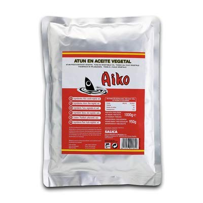 Aiko - Thunfisch in Sonnenblumenöl - Ideal für die Zubereitung aller Arten von Mahlzeiten - 1000 Gramm von Aiko