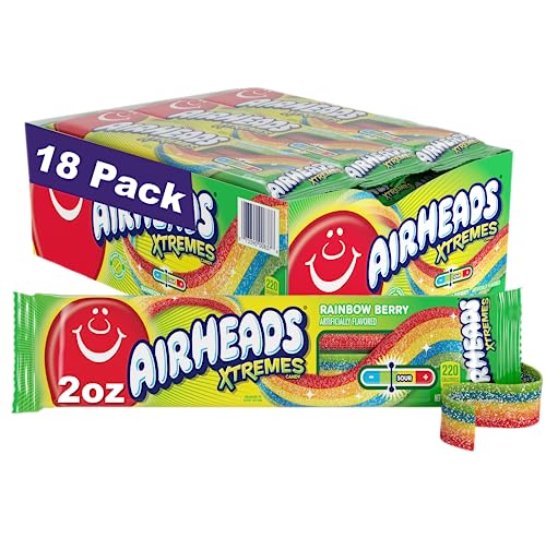 Airheads Xtreme Sour Laces Rainbow 2OZ (57g) von MENTOS