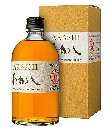 Akashi Blended | Japanese Blended Whisky| Reifung in amerikanischer Eiche|kraftvoll und würzig| Holznote | aus Japan | 40% Vol. | 0,5 Liter von Akashi