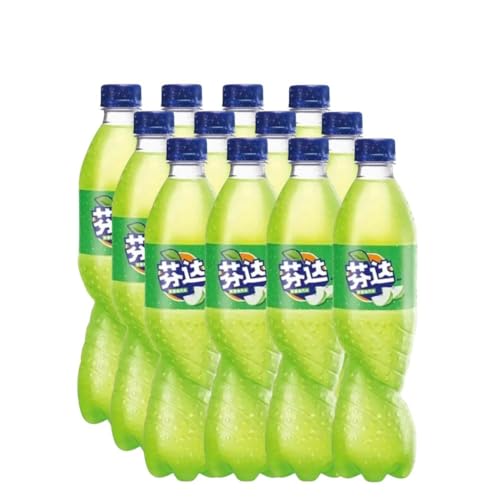 Fanta Green Apple 500ml (China) 12er-Pack inkl. Pfand Erfrischend Apfelgeschmack von Al Duchan