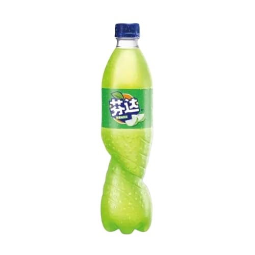 Fanta Green Apple 500ml (China) 1er-Pack inkl. Pfand Erfrischend Apfelgeschmack von Al Duchan