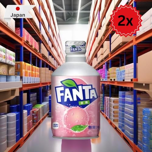 Fanta White Peach Metal Bottle 300ml (Japan) 2er-Pack inkl. Pfand von Al Duchan