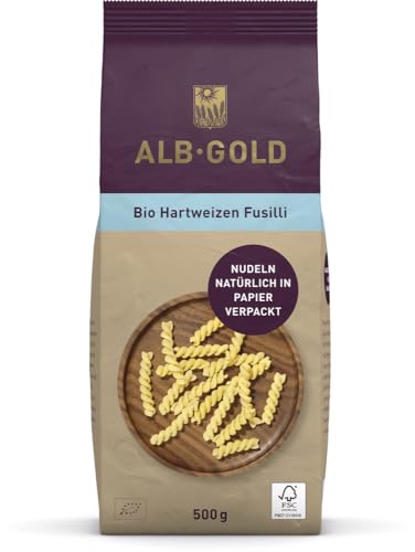 AG Bio Hartweizen Fusilli (Papier) 2 x 500 gr von Alb Gold