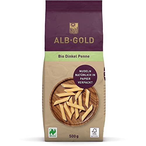 Alb-Gold AG Bio Dinkel Penne Papier (2 x 500 gr) von Alb Gold