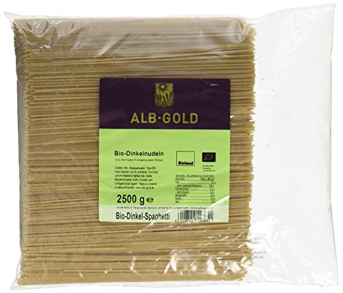 Alb-Gold Dinkel-Spaghetti, 1er Pack (1 x 2.5 kg Packung) - Bio von Alb Gold