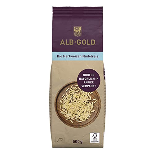 Alb-Gold - Hartweizen Nudelreis bio - 0,5 kg - 8er Pack von Alb Gold