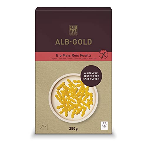 Alb-Gold - Mais Reis Fusilli bio - 0,25 kg - 8er Pack von Alb Gold