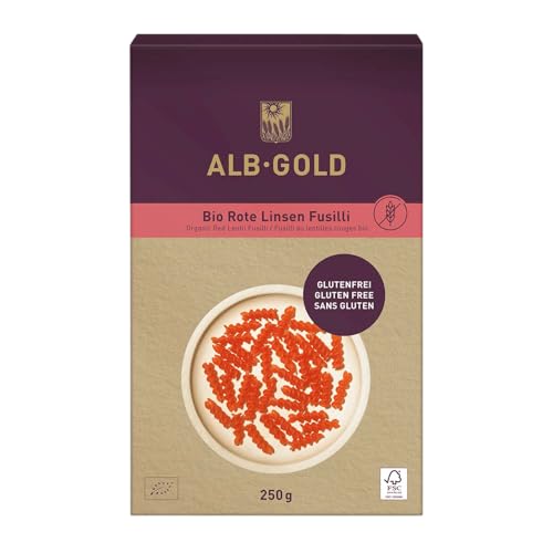 Nudeln (rote Linsen) BIO GLUTENFREIE BITS 250 g - ALB-GOLD von Alb Gold