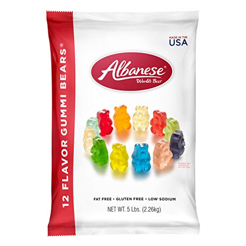 Albanese 12 Flavor Gummy Bears, 5 pounds von Albanese