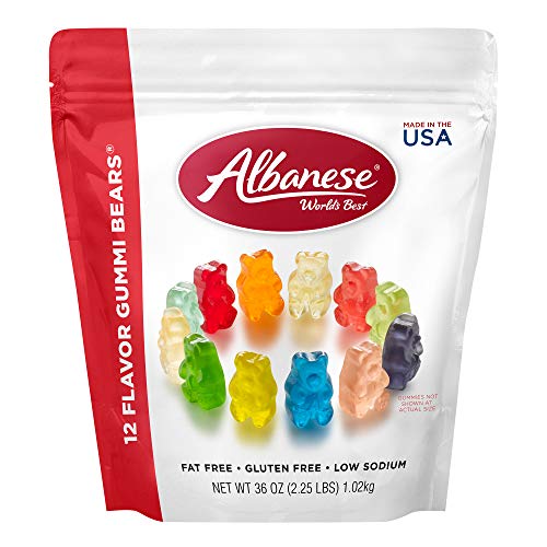 Albanese World's Best 12 Flavor Gummi Bears, 36oz Bag of Candy von Albanese