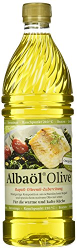 ALBAÖL OLIVE - Rapsöl-Olivenöl-Zubereitung der Profiköche 750ml, 6er Pack (6 x 750ml) von Albaöl