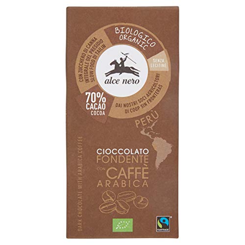 ALCE NERO Dunkle Schokolade mit Kaffee, 50 g von Alce Nero