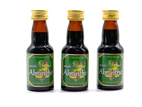 Absinthe 3x25 ml – alkoholfreier | Essenz für Wodka | Aroma für Kuchen von AlcoFermBrew