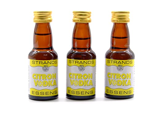 Citron Vodka 3x25 ml – alkoholfreier | Essenz für Wodka | Aroma für Kuchen von AlcoFermBrew