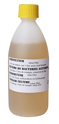 Essig Reinkultur 100ml - Essigmutter Weinessig, Apfelessig, Balsamicoessig, Fruchtessig, Reisessig, Honigessig von AlcoFermBrew