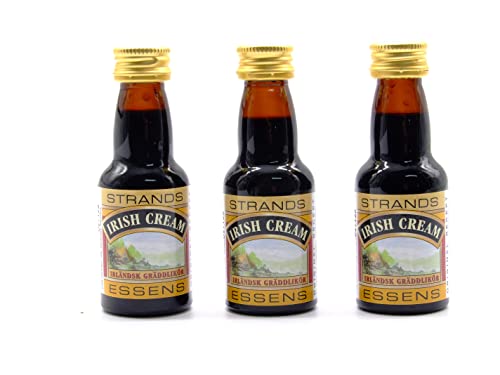 Irish Cream 3x25 ml – alkoholfreier | Essenz für Wodka | Aroma für Kuchen von AlcoFermBrew