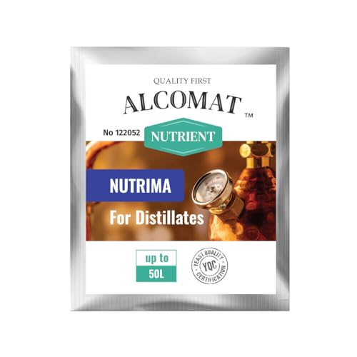 Alcomat NUTRIMA Distillers Nutrient Hefenahrung – Nährstoffreiche Gärhefe für schnelle und effiziente Alkoholgärung, optimiert mit Thiamin – Perfekt für Destillation, 1x* 10g, für 25-30 Liter von Alcomat