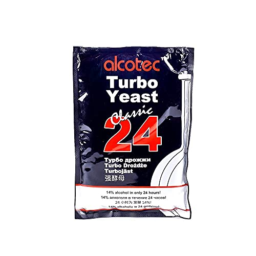 Turbohefe - Alcotec Classic 24H - 175g | Destillieren Hefe | Hefe für Maische | Hefe für die Gärung | Wodka-Hefe von Alcotec