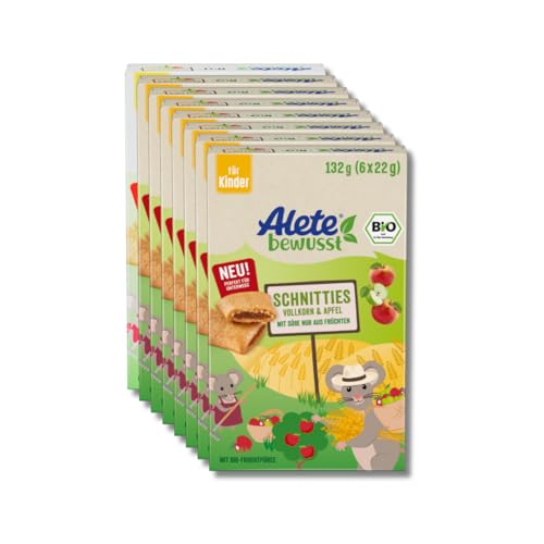 Alete Bio Schnitties Vollkorn Und Apfel 8 x 132 g von Alete