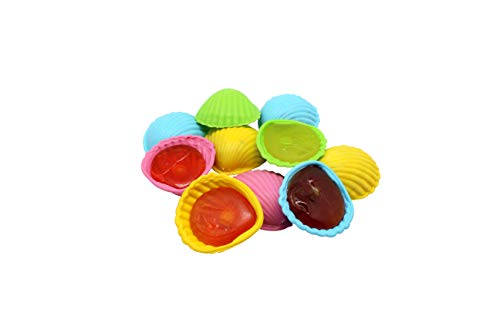 20 Stk. Schleckmuschel bunt einzeln verpackt Lutscher Lollies Candy Bar Leckmuscheln 200g von Alex Sweets