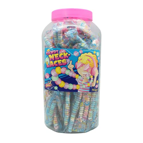 Süße Ketten Candy Necklace einzeln verpackt 70 Stück Kindergeburtstag Süßigkeiten von Alex Sweets